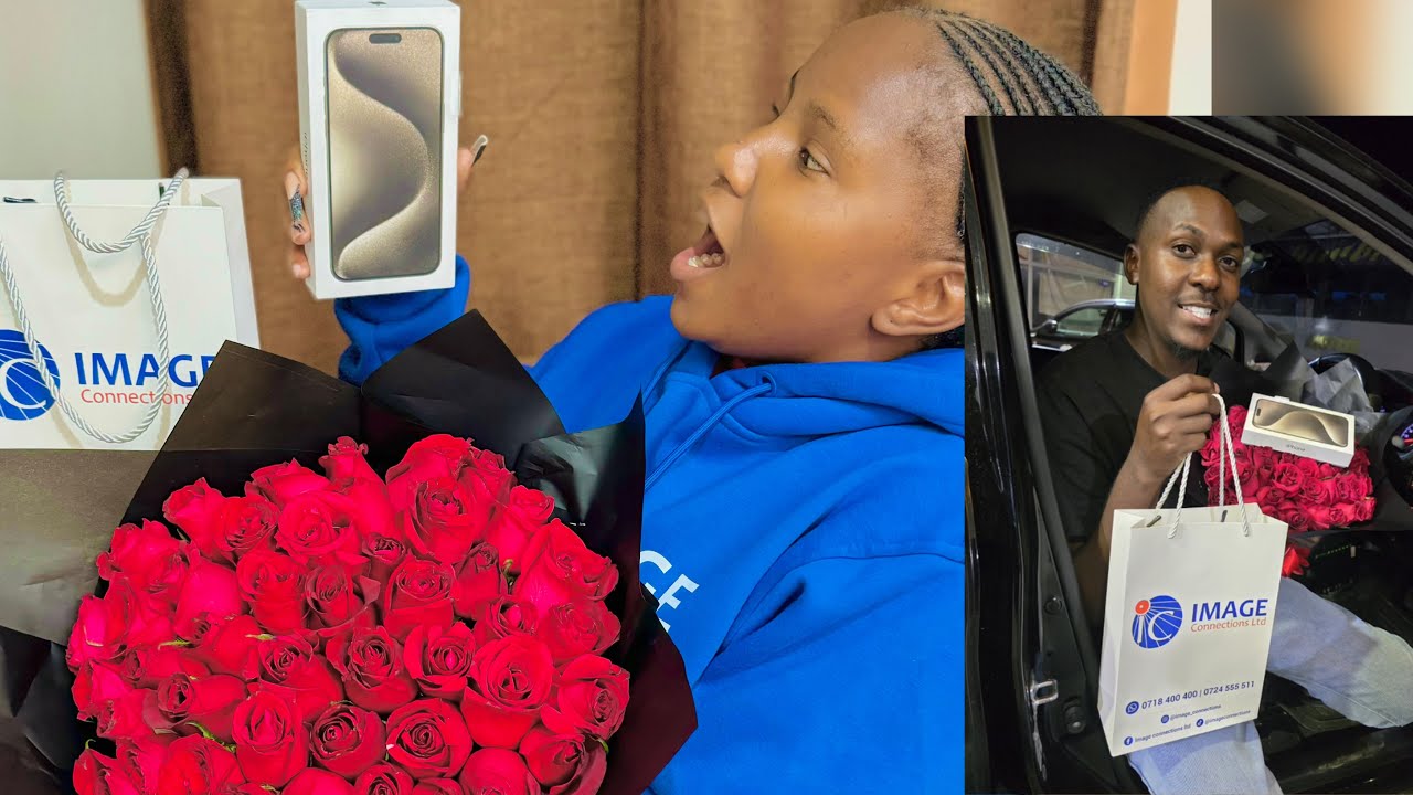 “ IPHONE????🤷🏿‍♀️” EARLY ANNIVERSARY GIFT FROM MY MAN ❤️❤️