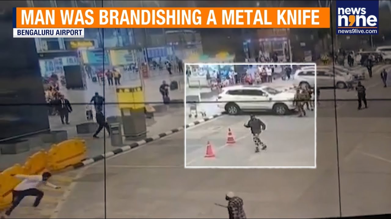 CISF Thwarts Knife Attack at Bengaluru Airport | No Passengers Harmed | News9