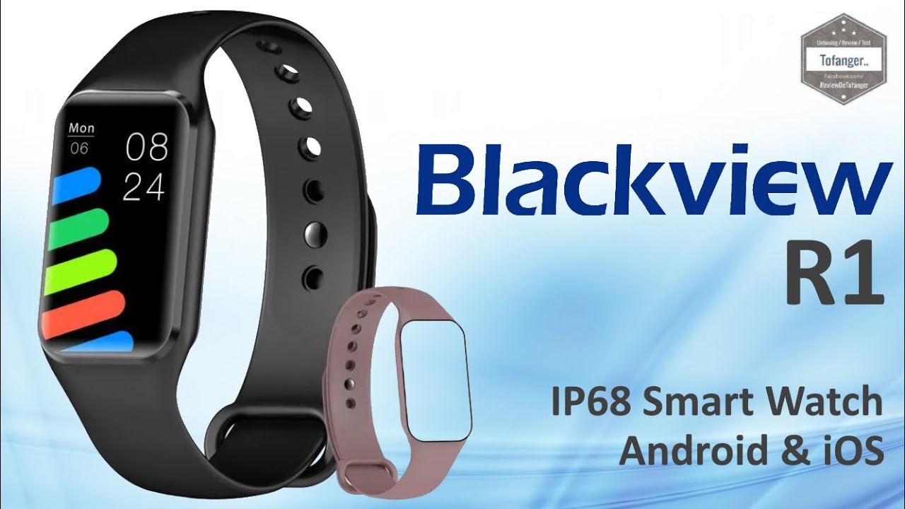 Умные часы Blackview R1 - Часы с подключением IP68 - APP GloryFit - Android и iOS - Распаковка