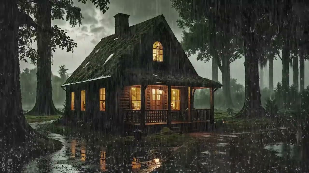 Rain on Window Glass 🪟🌧️ | Cozy Night ASMR