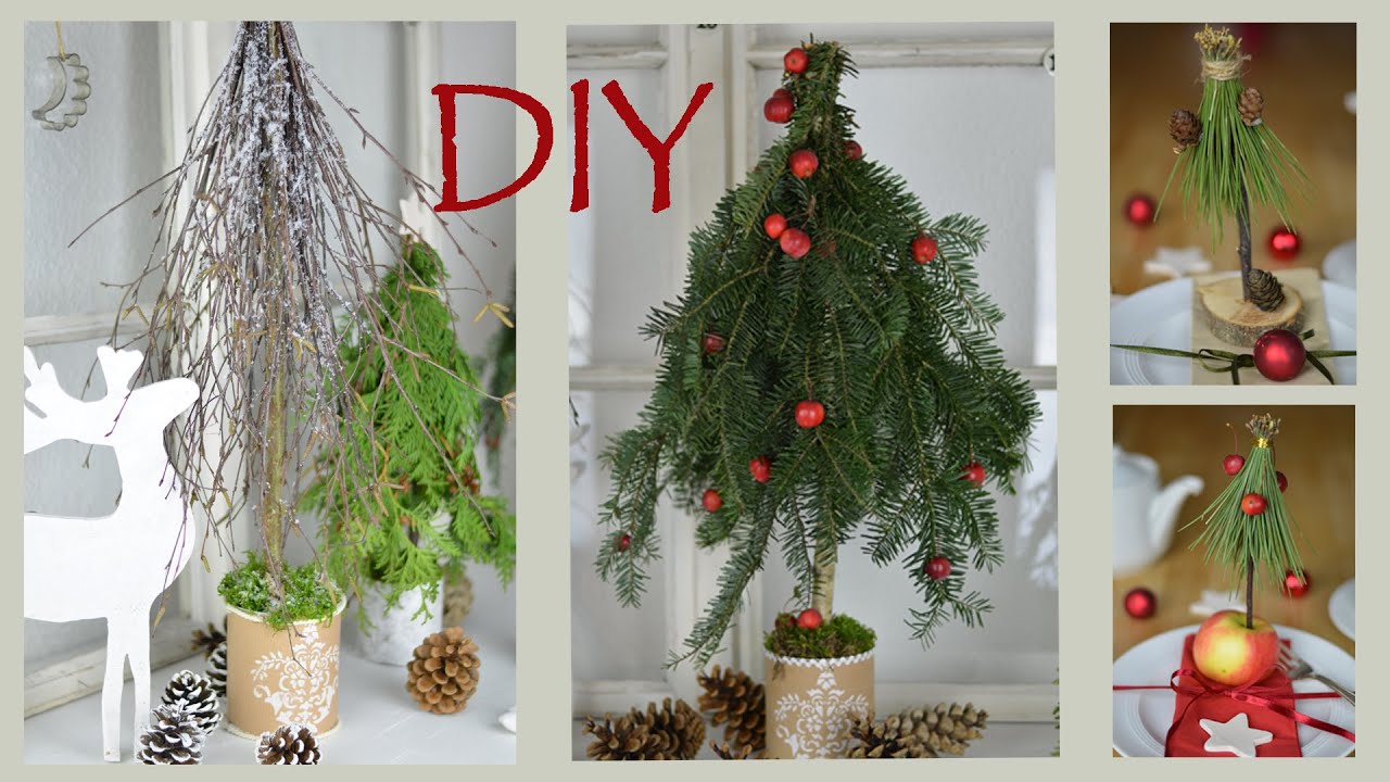 DIY - Weihnachtsdeko selber machen - Bäume aus Zweigen und Ästen I Winterdeko I Tischdeko I How to