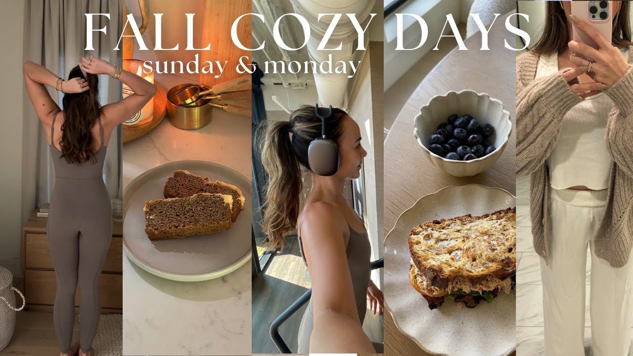COZY FALL VLOG: set your week up with me (sunday reset + productive monday habits!)