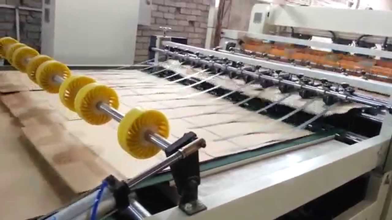 CNC CUT-OFF For the 2 ply Corrugated  cardboard Singleface E F B G flute