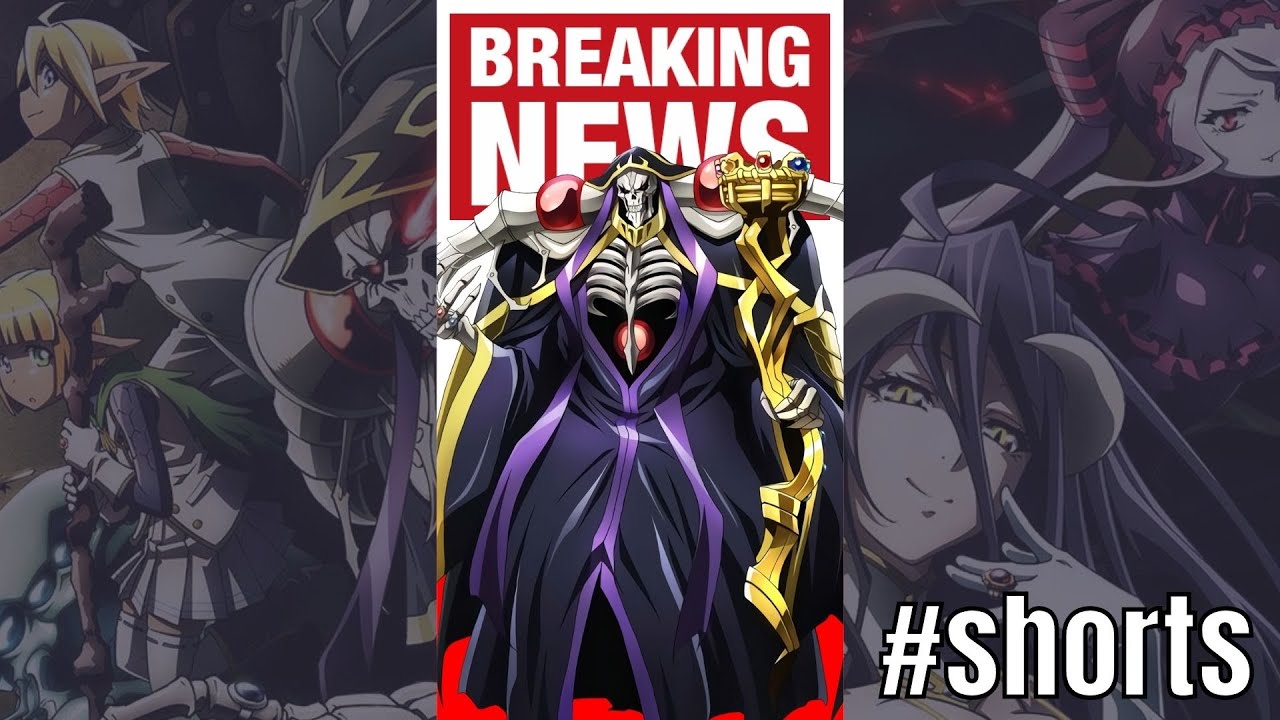 ANIME NEWSFLASH - Overlord 4 and Isekai Quartet Movie #shorts