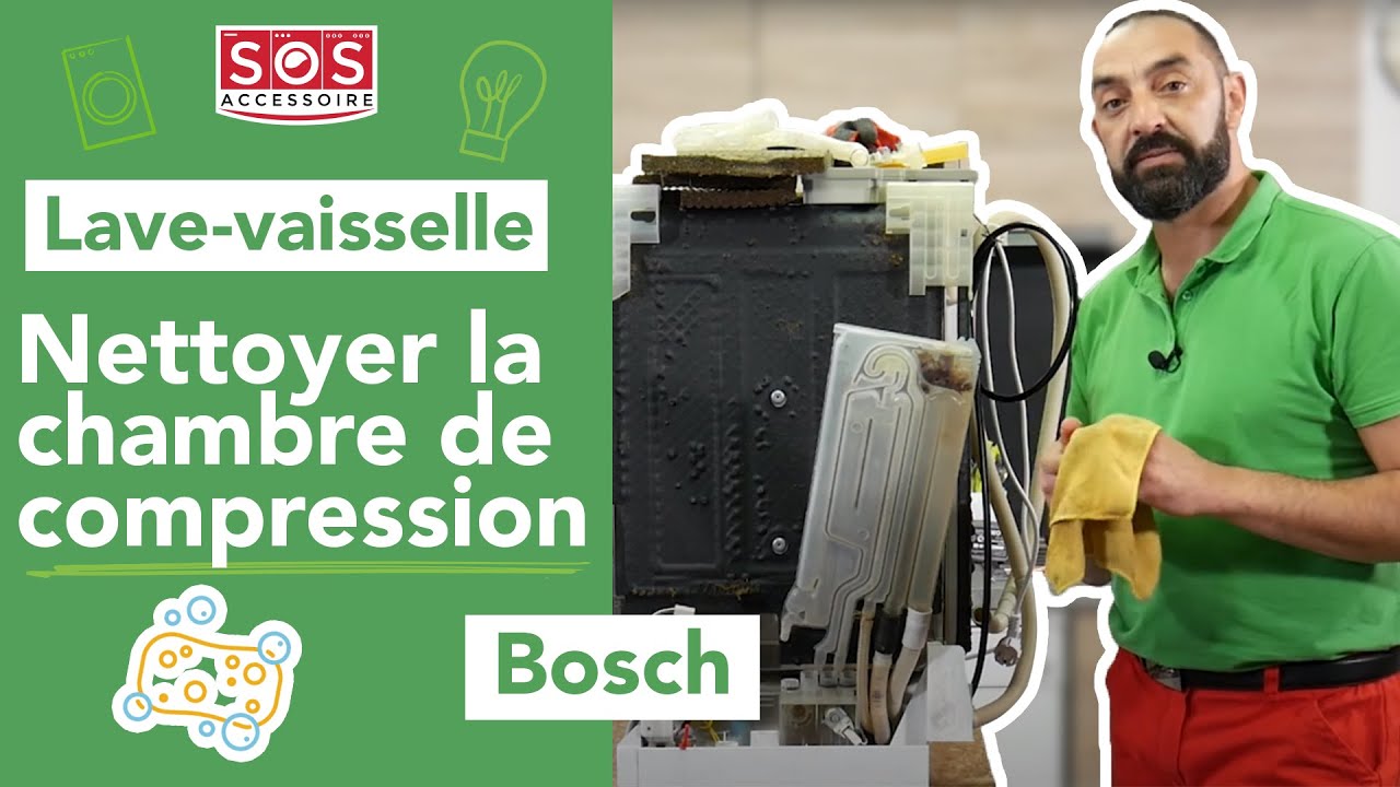 🧼 Comment nettoyer la chambre de compression de mon lave-vaisselle Bosch ?