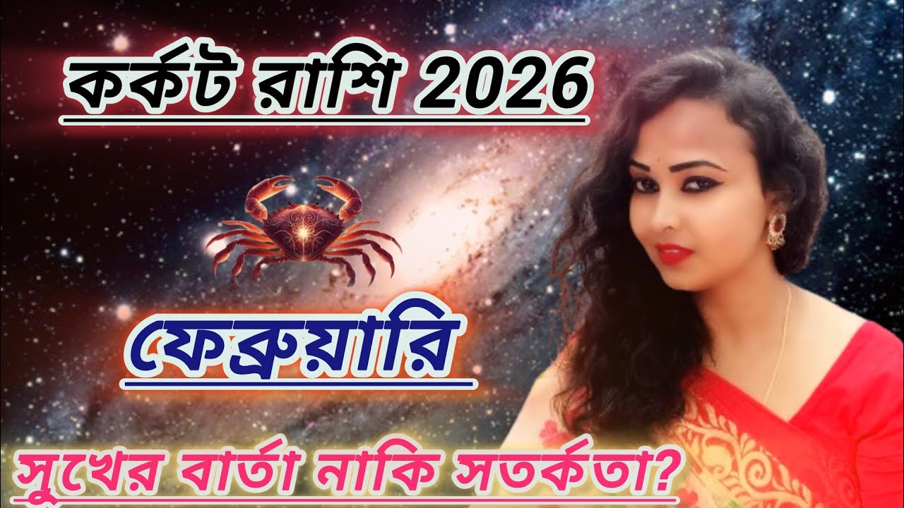 কর্কট রাশি ফেব্রুয়ারি 2026 রাশিফল। karkat rashi february 2026। cancer monthly prediction 