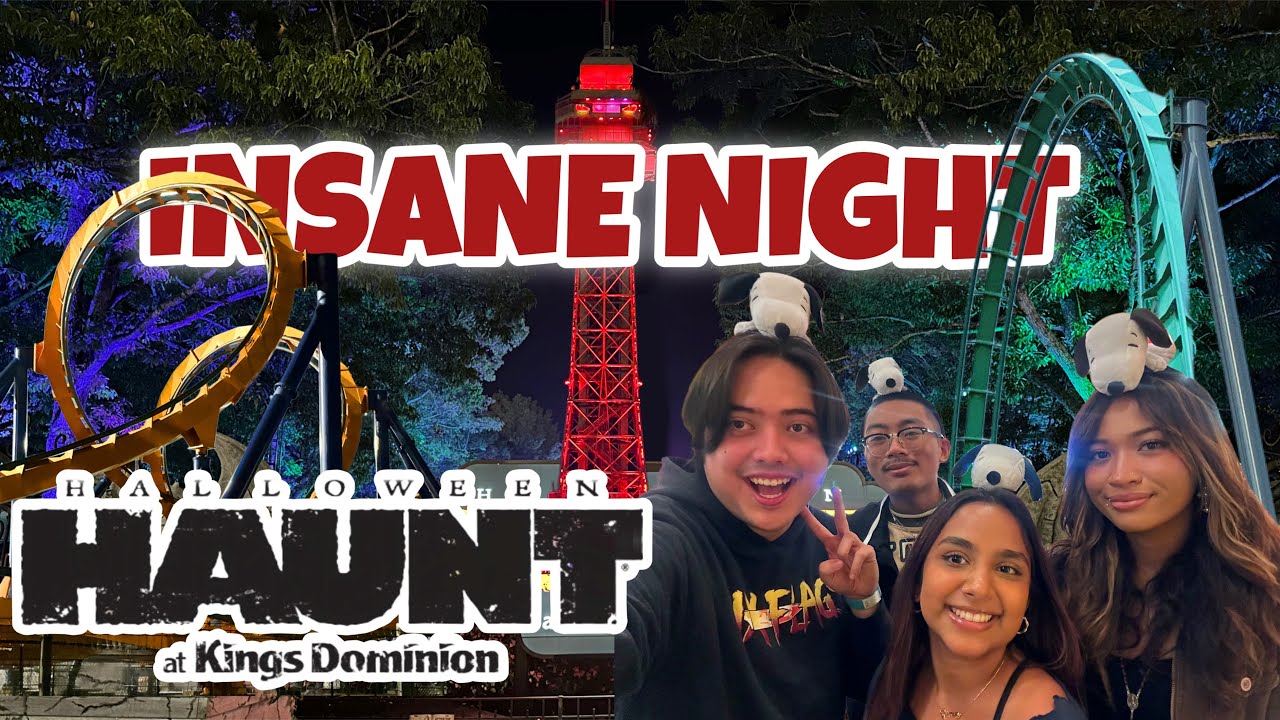Roller Coasters by Day, FRIGHT by Night! | Kings Dominion Halloween Haunt Vlog