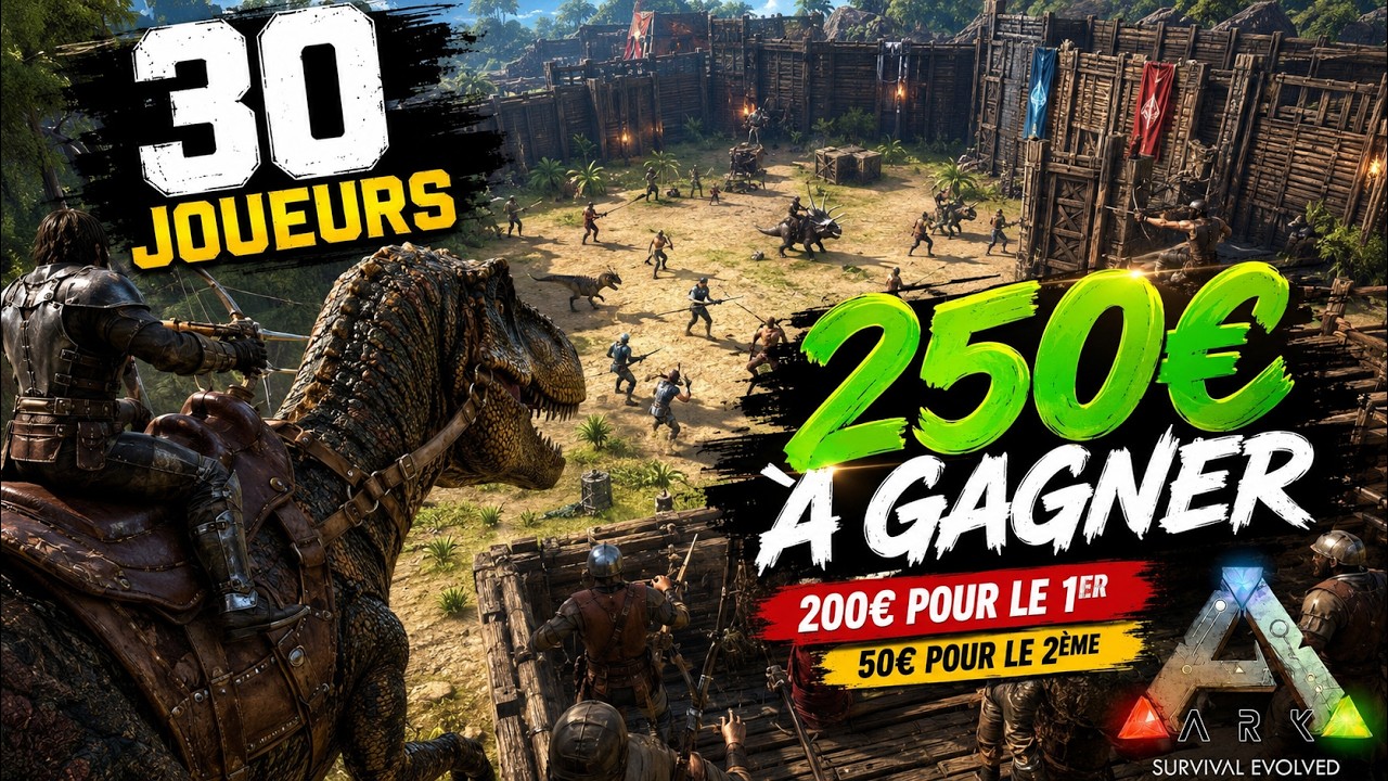J’ai enfermé 30 joueurs sans aucun équipement sur une île (ARK moddé)