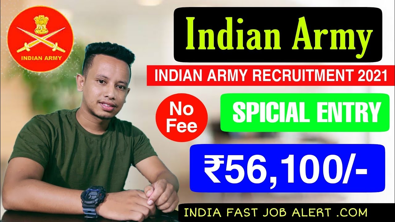Indian Army Special Entry Recruitment 2021-Apply Online for 55 NCC Men & NCC Women Vacancy