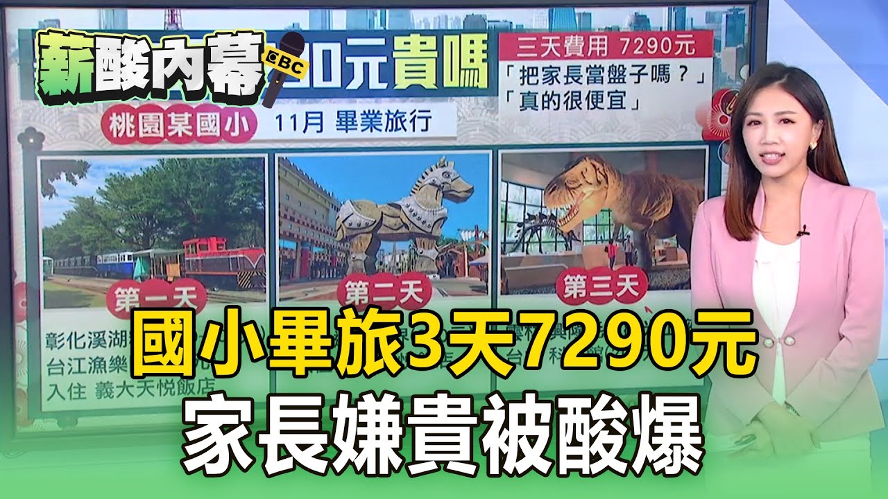 國小畢旅3天7290元「家長嫌貴」！「3天行程曝光」網掀論戰【薪酸內幕】