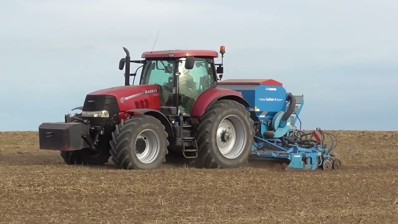 Głębosz, uprawa i siew rzepaku CASE OPTUM 270/CASE 7210/CASE PUMA170 z LEMKEN Solitair 9