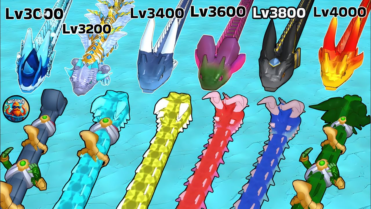 Snake Clash: All Boss Fights 🐍 | Lv3000 to Lv4000 Evolution Challenge! #277