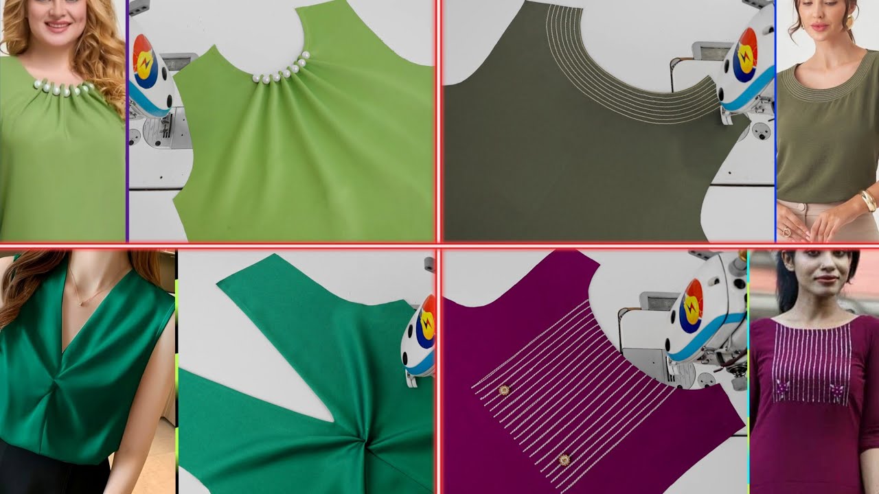 4 Stunning Neckline Designs: Cutting & Stitching Tutorial