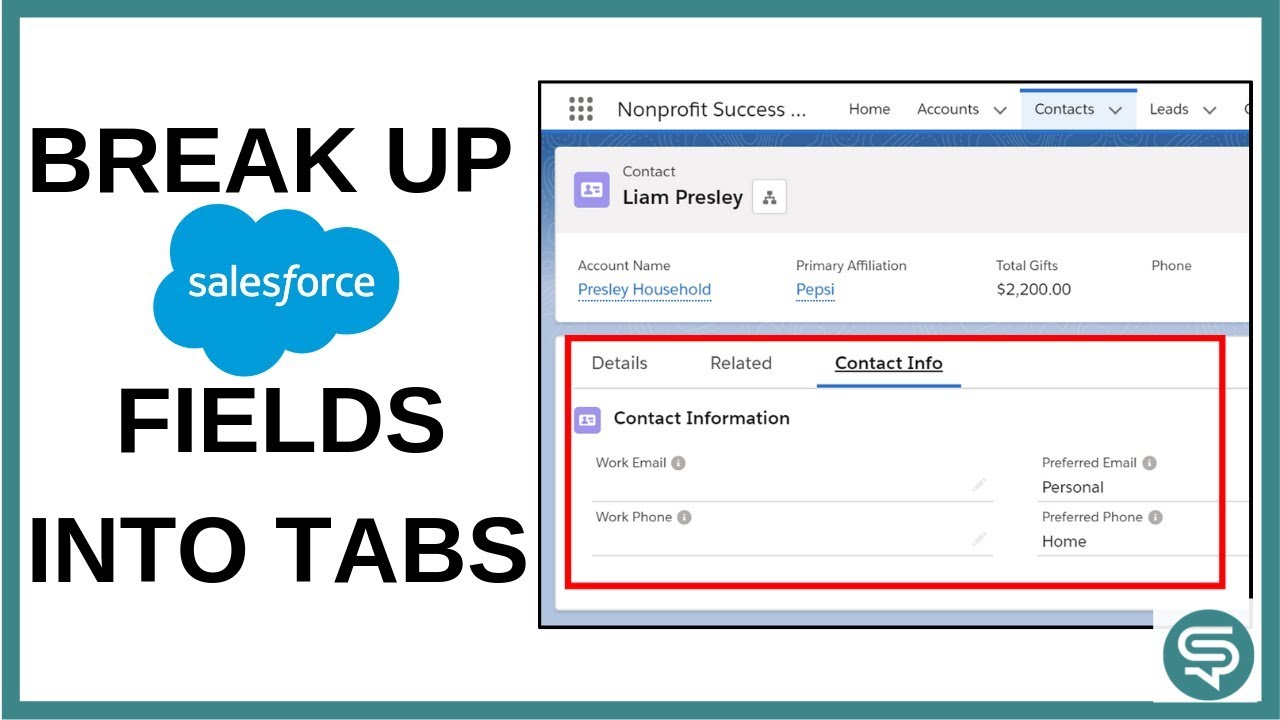 Break up Salesforce Record Detail into Tabs | Salesforce Lightning Page Layouts