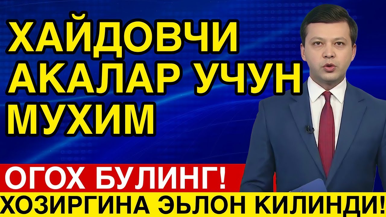 ХАЙДОВЧИ АКАЛАР УЧУН МУХИМ | ОГОХ БУЛИНГ 