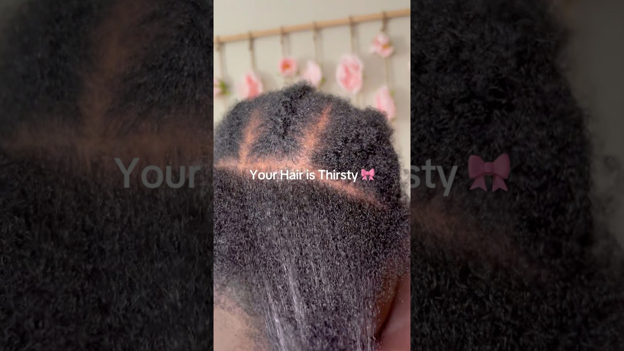 Moisturizing 4C Hair #4chair #naturalhair #naturalhairjourney #4cnaturalhaircare #hairhydration