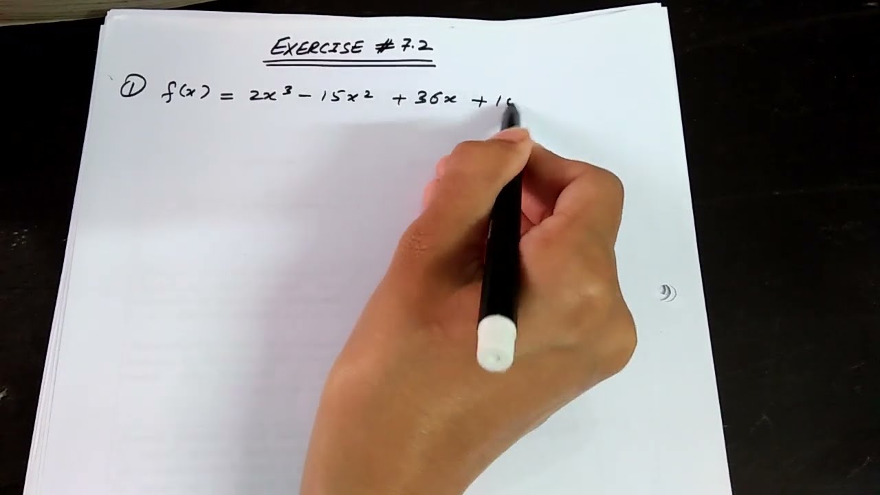 Exercise 7.2 Part 1 | Calculus with Analytic Geometry | SM Yusuf