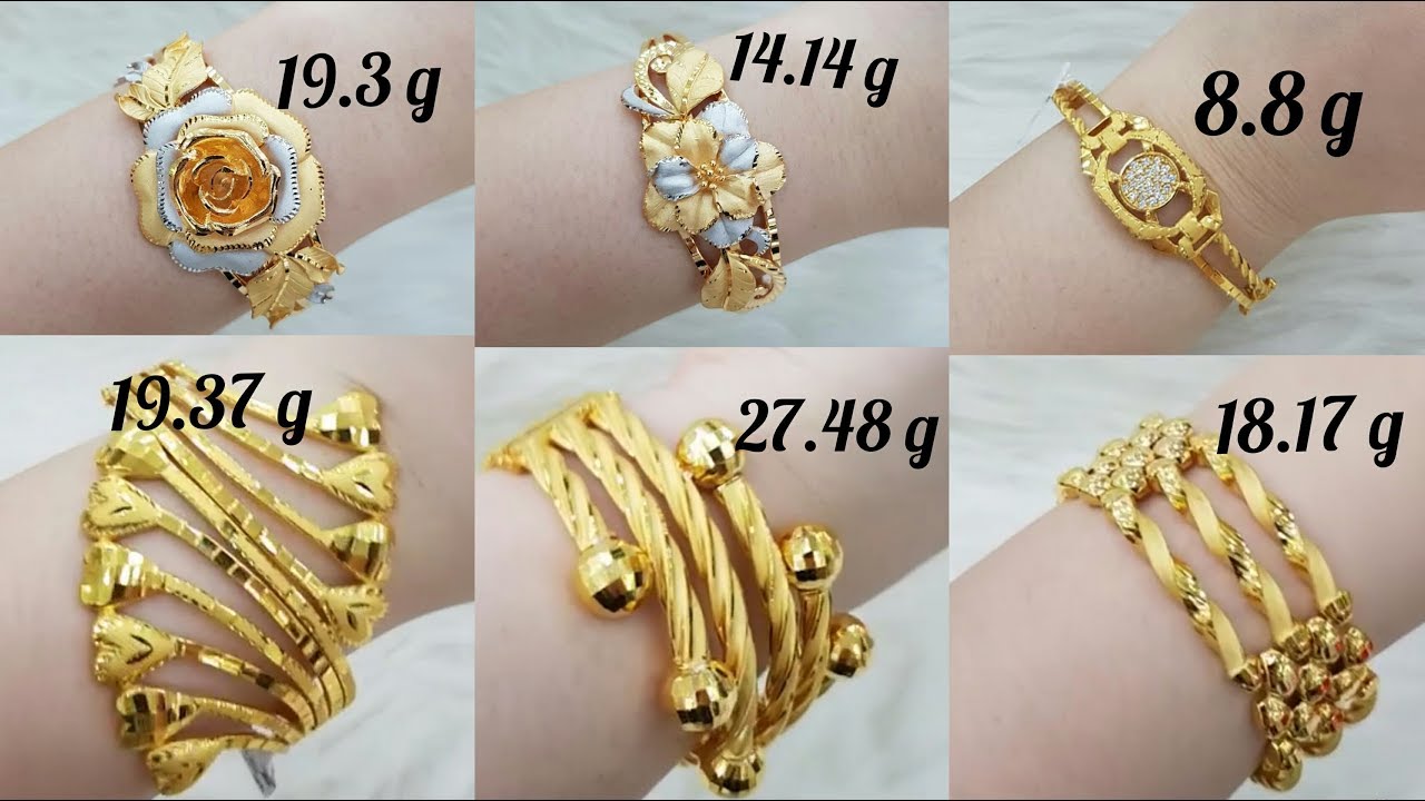 Latest Gold Bracelet Designs with WEIGHT