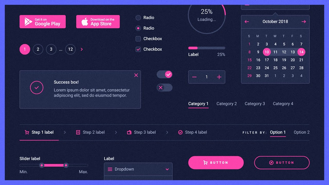 مواقع لتحميل UI Kit لإستخدامها ضمن مشاريعك (مصادر مجانية)