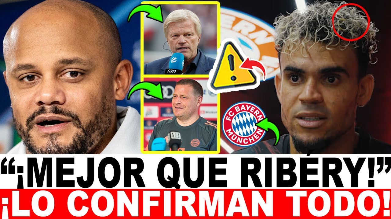 ¡IMPACTO TOTAL! KOMPANY SE RINDE ante LUIS DÍAZ y lo CONFIRMA: 