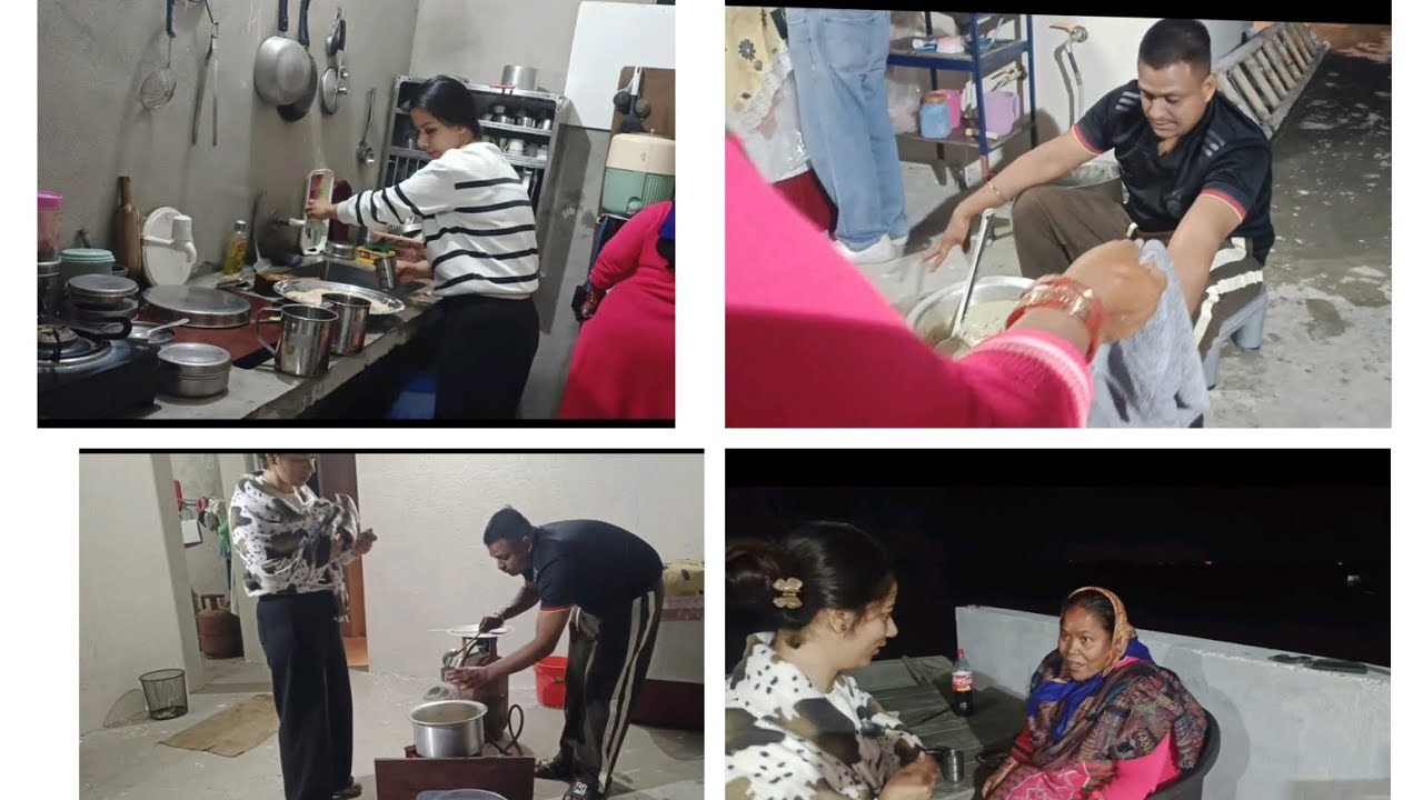 सरप्राइज डिनर हमारे नएपड़ोसी के घर 🥰❤️❤️