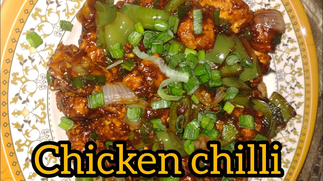 Ghar pe banaye testy chicken chilli easy way recipe 