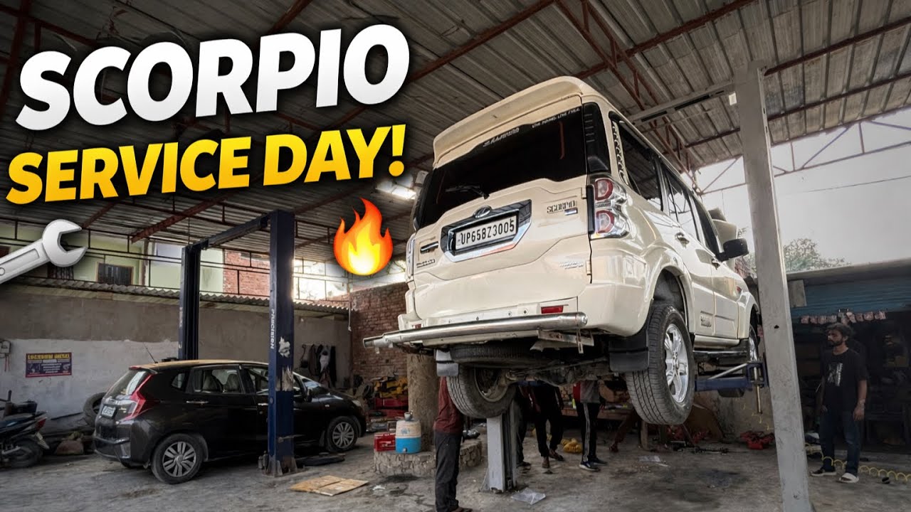 Scorpio Full Service Vlog 🔧 | Mahindra Scorpio Maintenance & Workshop Visit