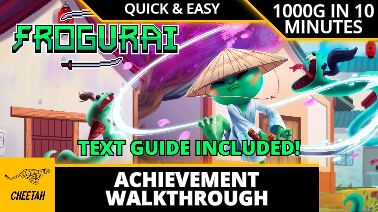 Frogurai - Achievement Walkthrough (1000G IN 10 MINUTES) TEXT GUIDE INCLUDED