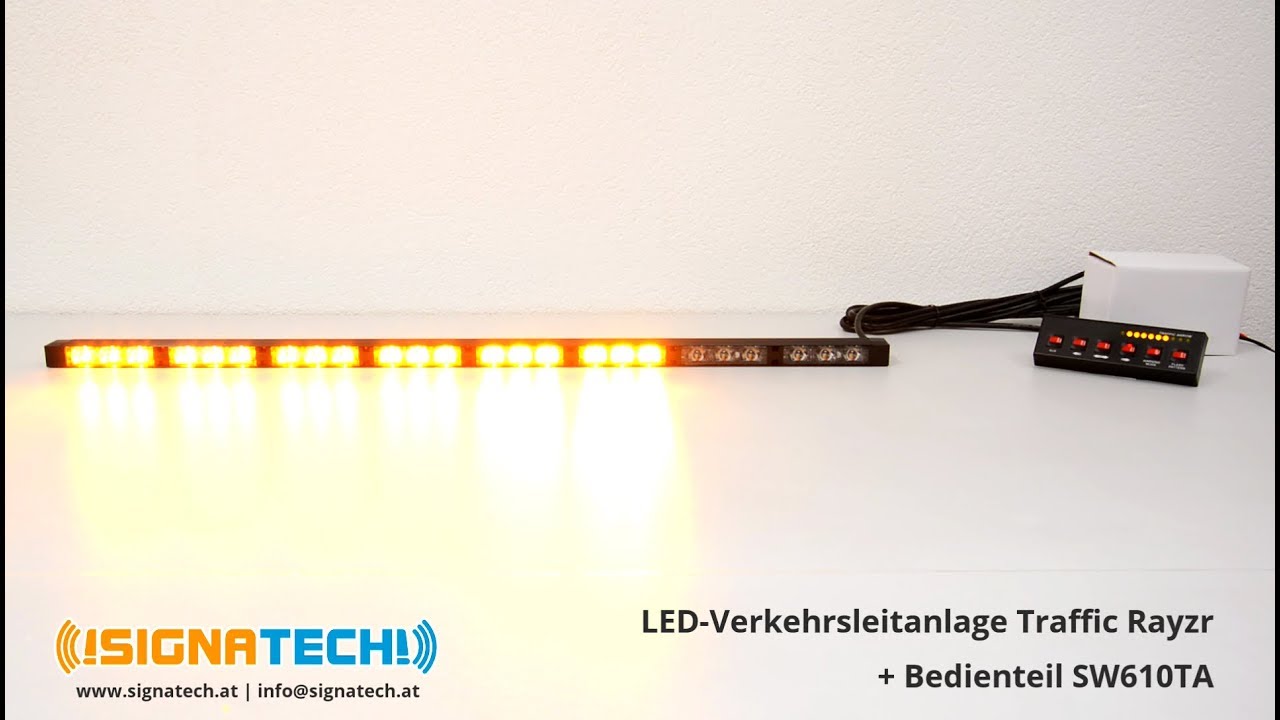 Axixtech / Juluen LED-Verkehrsleitanlage Traffic Rayzr + Bedienteil SW610TA