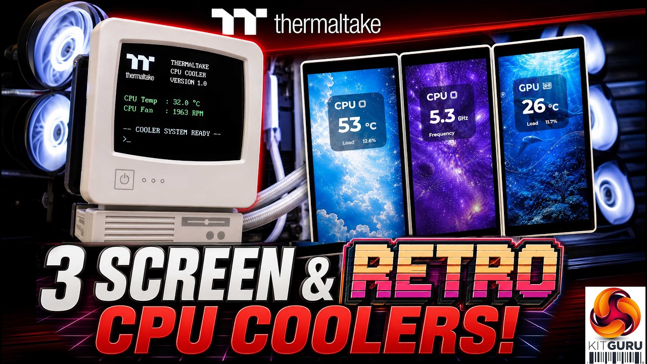Система охлаждения Thermaltake с тремя экранами &mdash; это нечто! | Computex 2026