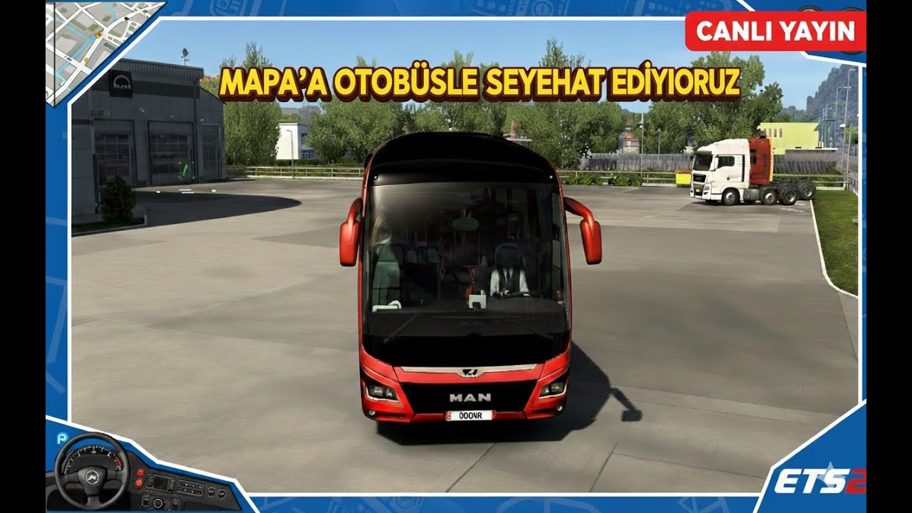 ETS2 | MAPA HARİTASINDA ZORLU YOLLARDA YOLCU İŞİ ALIYORUZ..