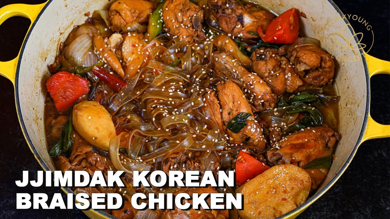 Jjimdak Korean Soy Braised Chicken at Home | So Delicious I Can't Even!!!