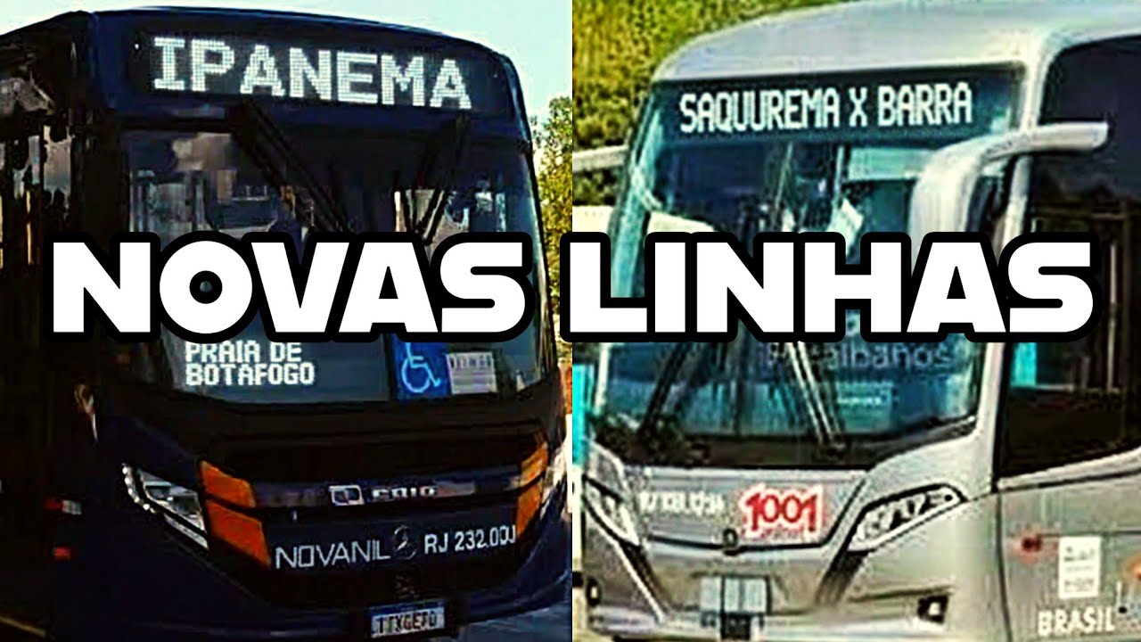 NOVAS LINHAS DE ÔNIBUS: SAQUAREMA PRA BARRA E NOVA IGUAÇU PRA IPANEMA! 🚍🔥