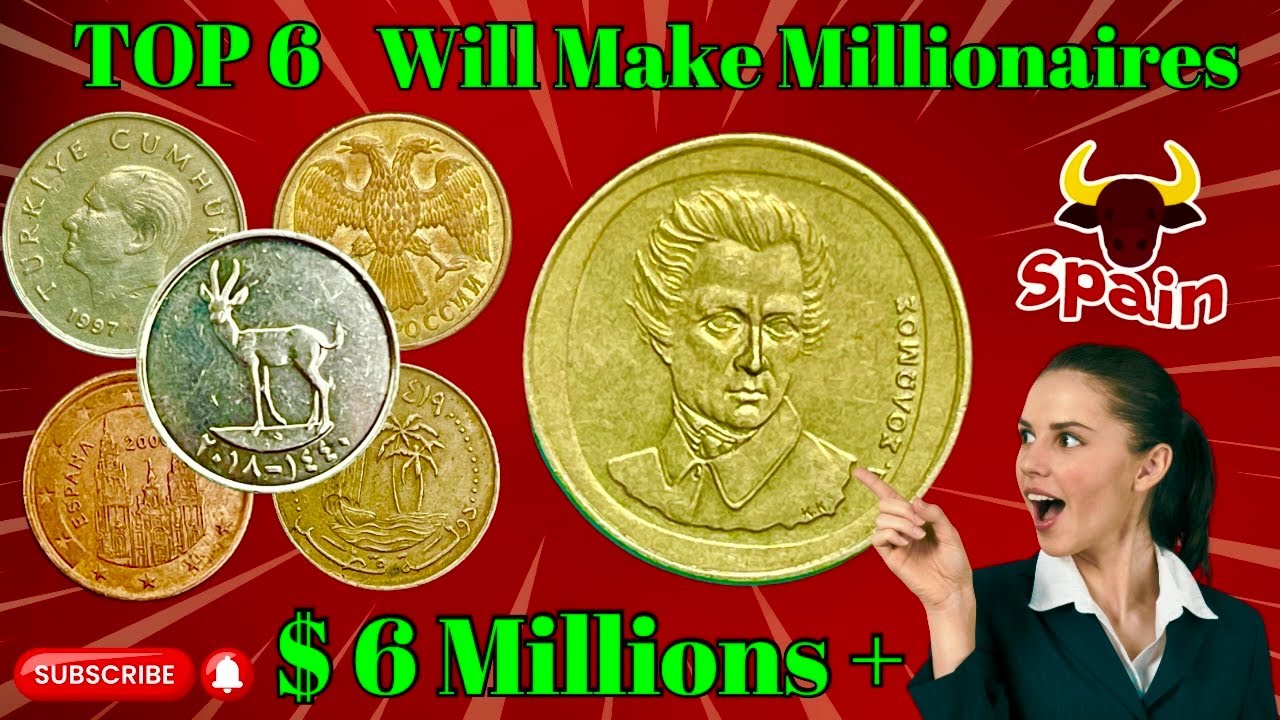 TOP 6 RARE COINS WILL MAKE MILLIONAIRES!Top 6 coins to invest in 2024
