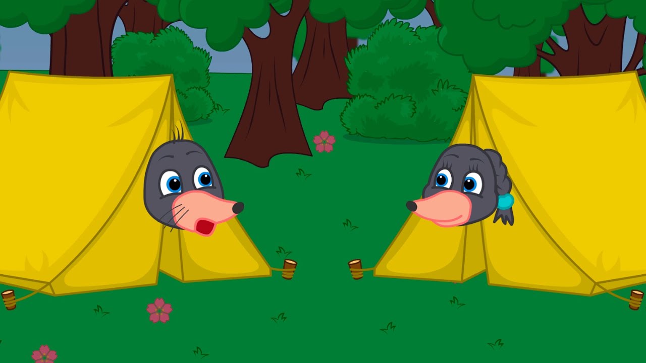 Benny Mole em Português Brasil - Acampar com barracas Desenho Infantil