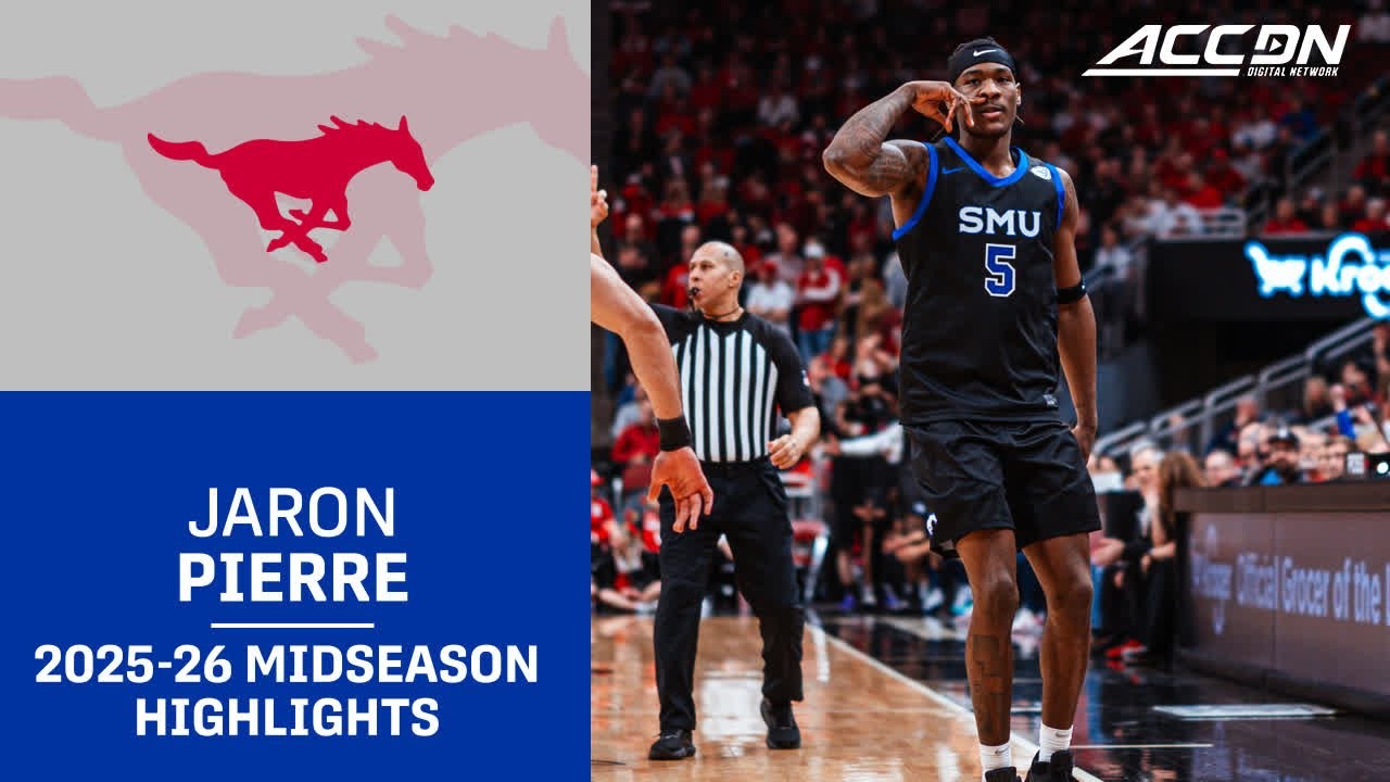 SMU G Jaron Pierre Jr. Midseason Highlights | 2025-26 ACC Men's Basketball