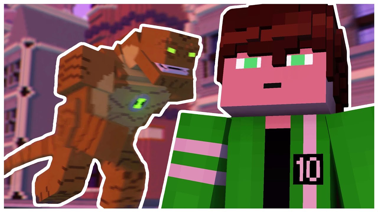 Minecraft Ben 10: Alien Force | Humungousaur vs. UFO