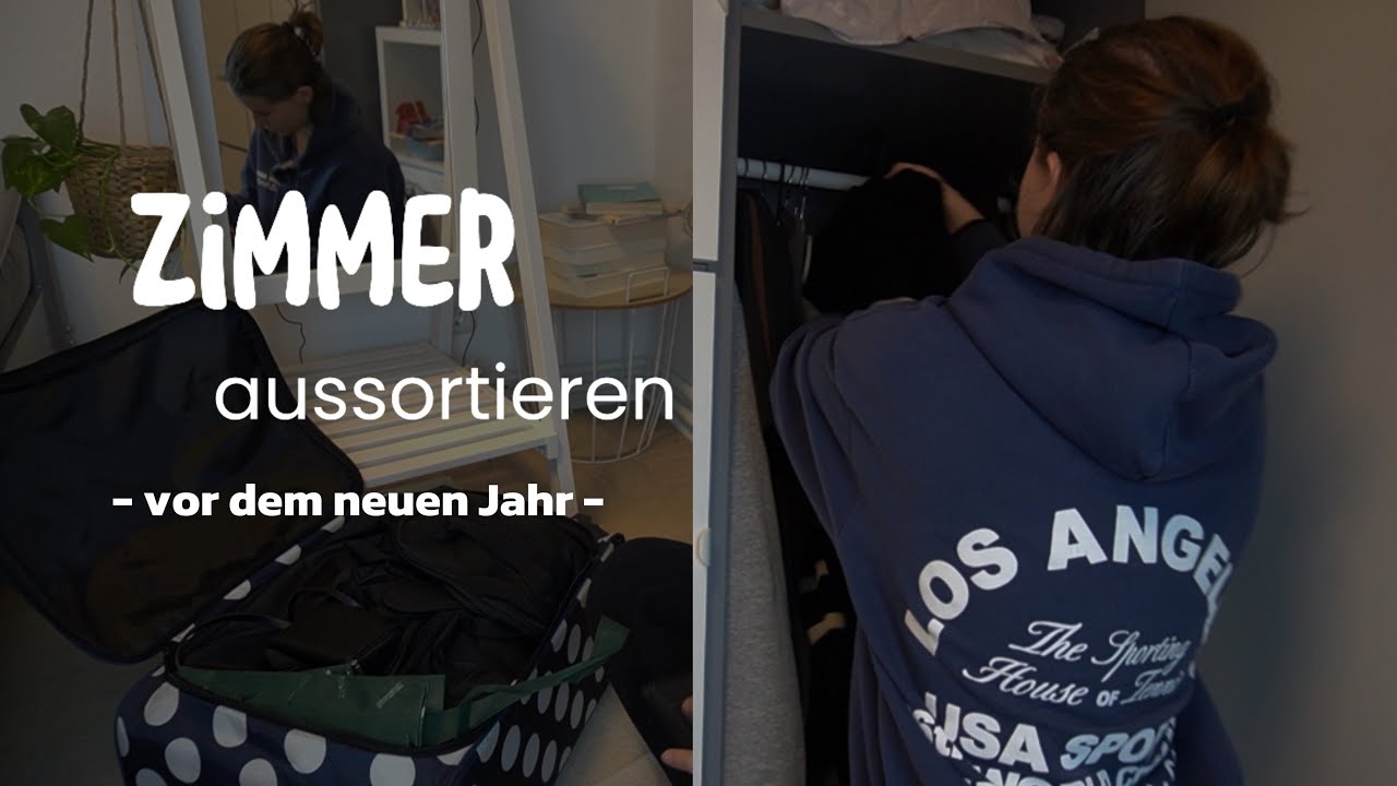 Komplettes Zimmer AUSSORTIEREN vor dem neuen Jahr || Minimalismus