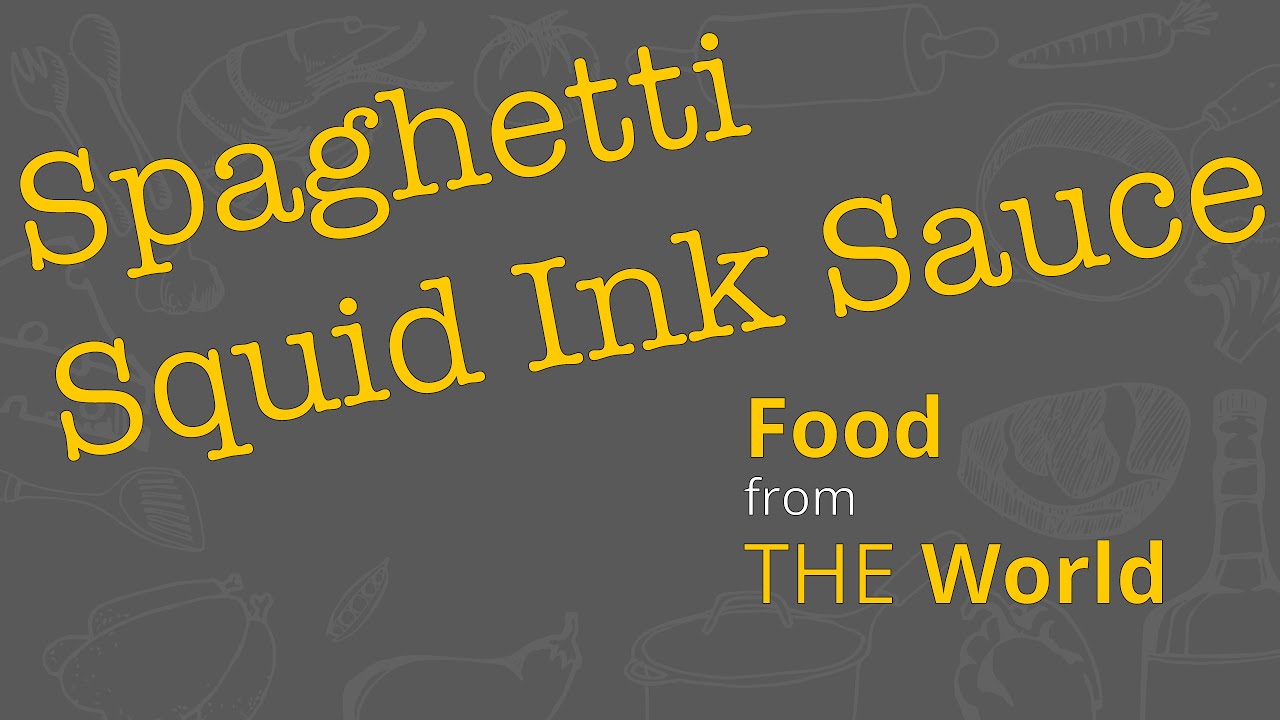 Pasta with Squid Ink recipe - How to make deep black pasta | Food From the World