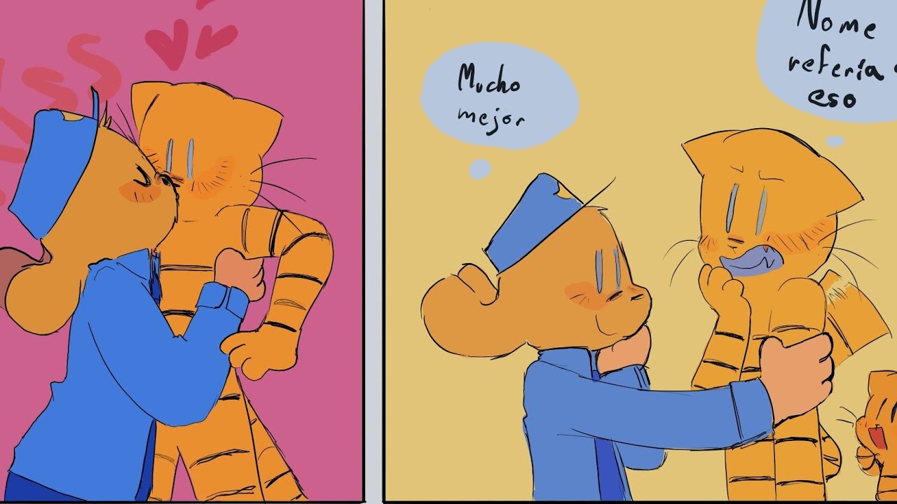 DOGMAN x  PETEY se besan delante de pedrito y ahora sabe cosas (Cómic fandub) dogman