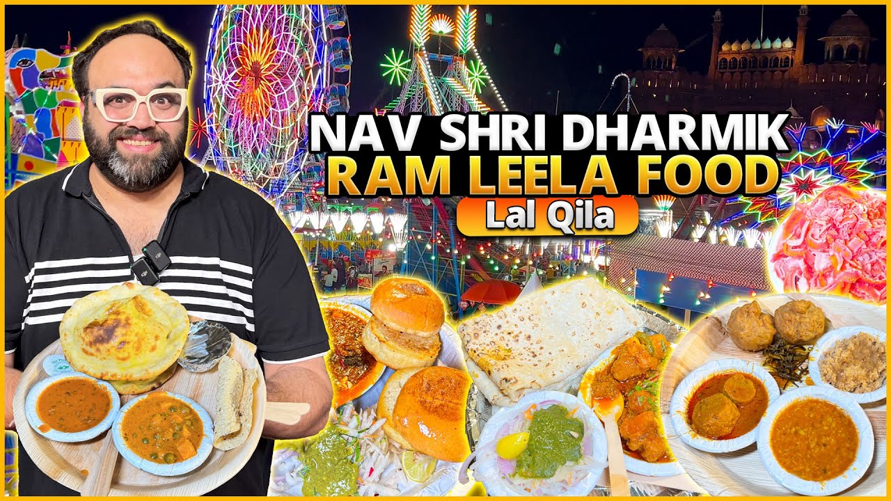 Lal Qila Ramleela Mela | Kuliya Chaat, Kabuli Naan, Kathi Kebab, Chole Kulche, Paneer Chela, Jalebi