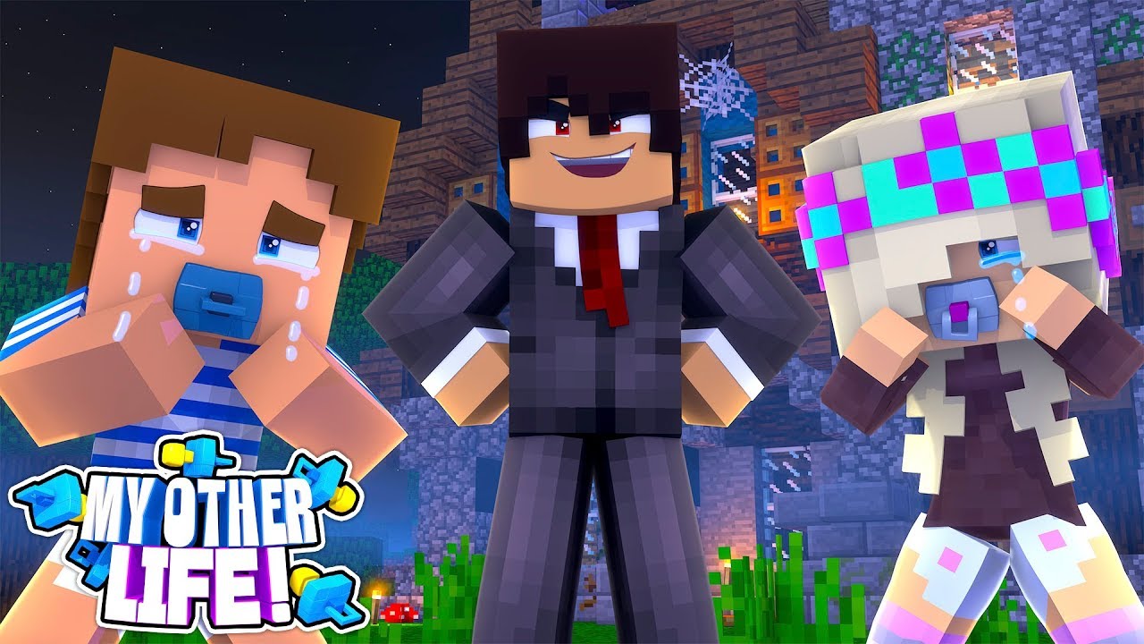 Minecraft MY OTHER LIFE - BABY LEAH & BABY DONNY ARE ADOPTED BY EVIL JOHNATHAN!!