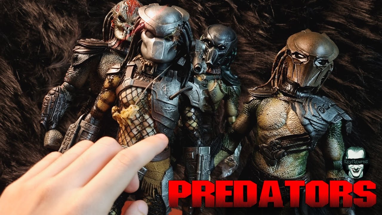 Hot Toys Predators 2010 (Classic Predator/Berserker/Falconer/Tracker) Sixth Scale Figures