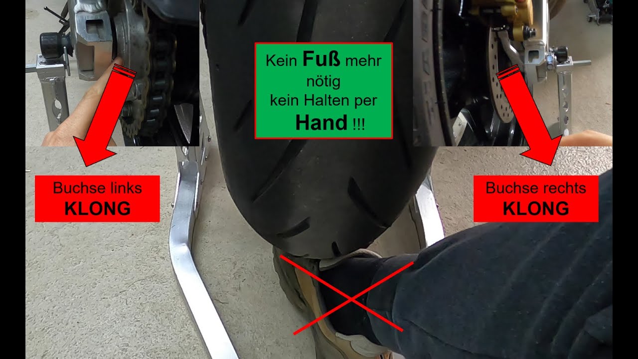 Reifenwechsel / Radwechsel Motorrad Aus- und Einbau ganz einfach und schnell für jeden