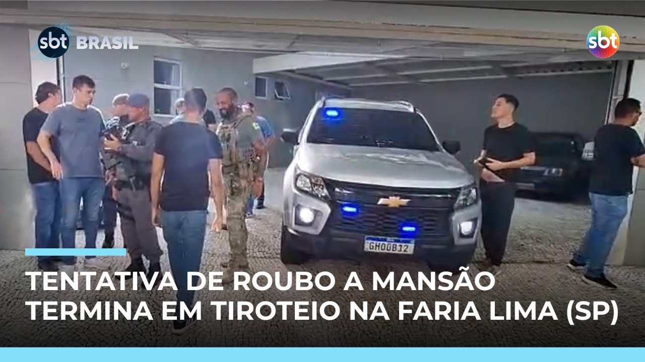SP: Roubo a mansão no Morumbi termina em perseguição e tiroteio na Faria Lima | #SBTBrasil