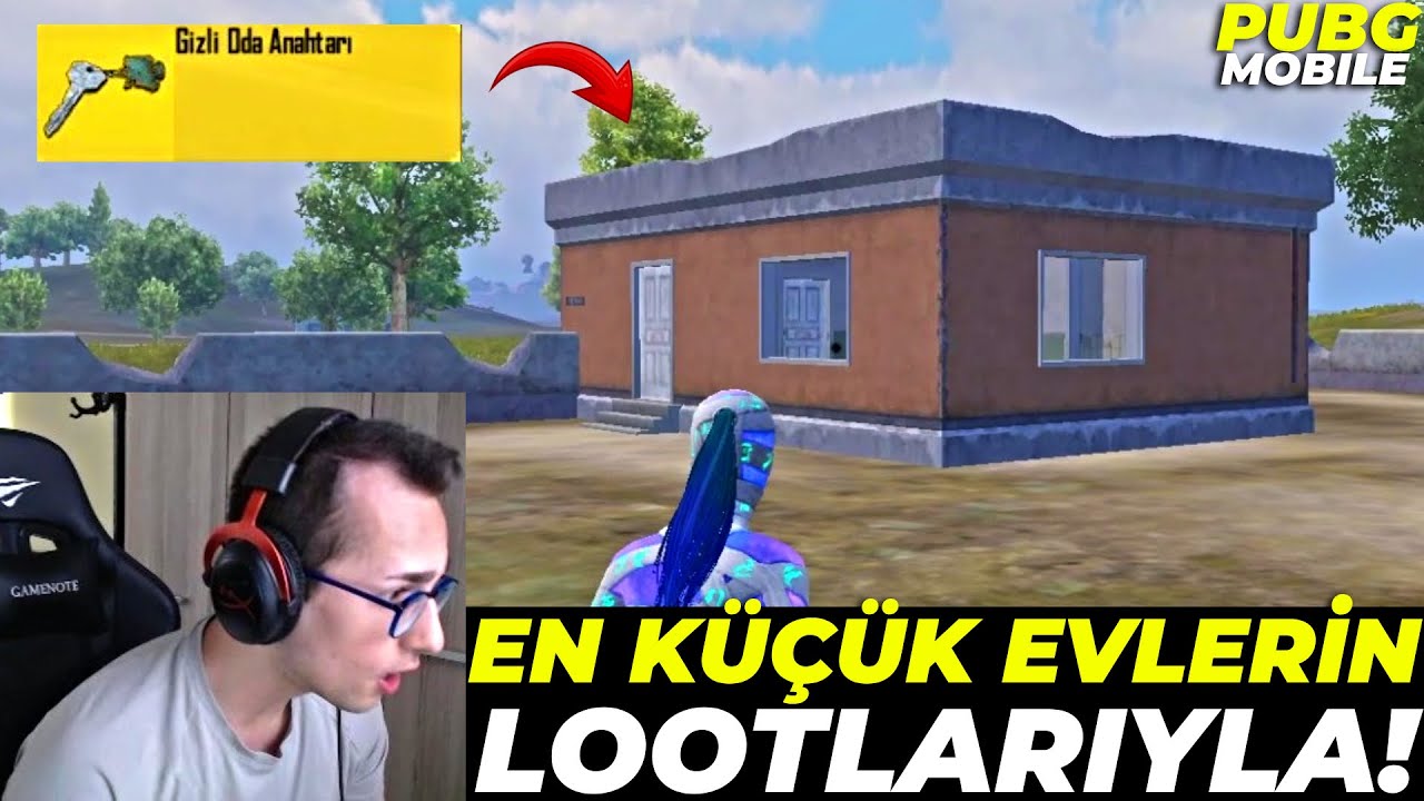 EN KÜÇÜK EVLERİN LOOTLARIYLA WIN ALMAK? (GİZLİ ODA ANAHTARI ÇIKTI) PUBG MOBILE