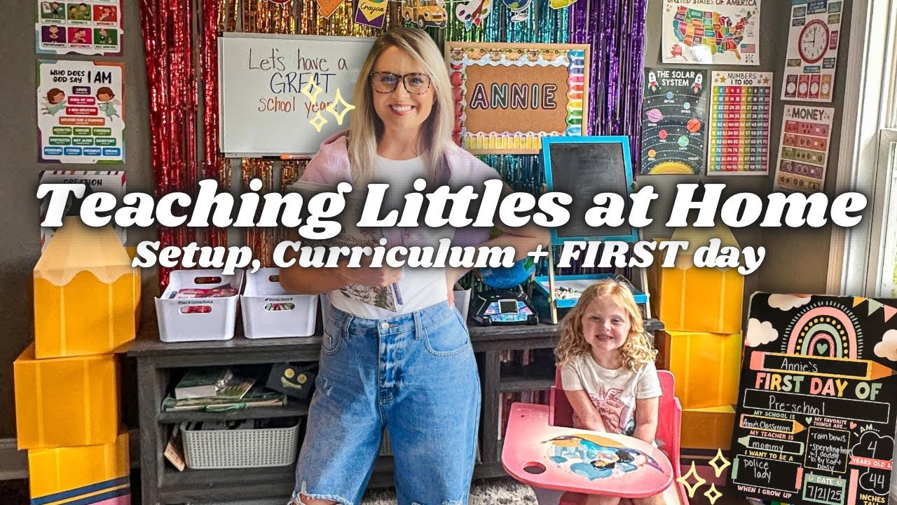 Pre-K & Kindergarten Homeschool Setup✨First Day, Curriculum + Planning Tips