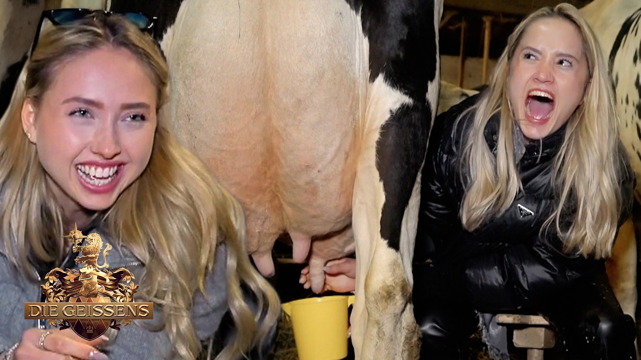 Kulturschock im Kuhstall: Milch-Dusche f&uuml;r Davina Geiss! 🥛💦 | Die Geissens #460