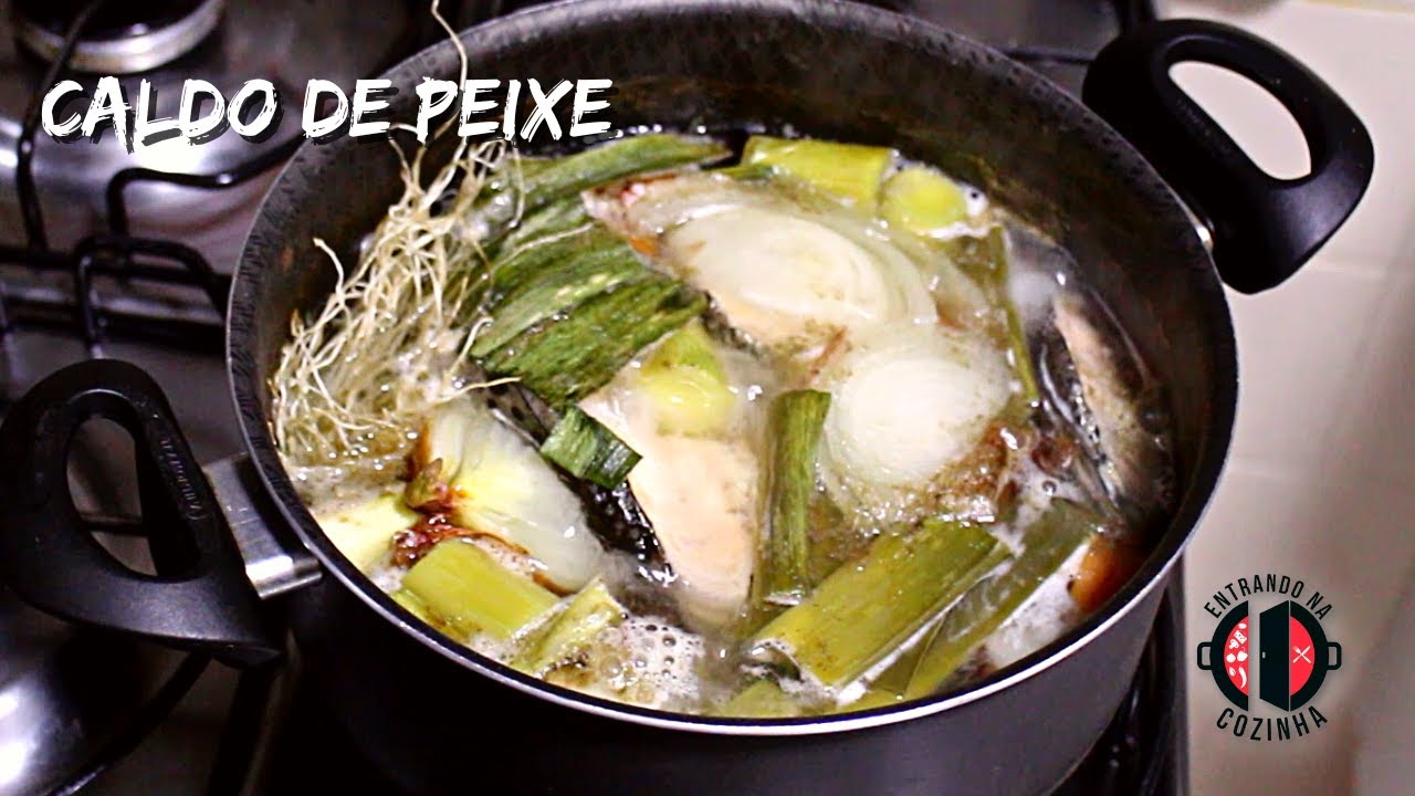 Como fazer  Caldo de peixe