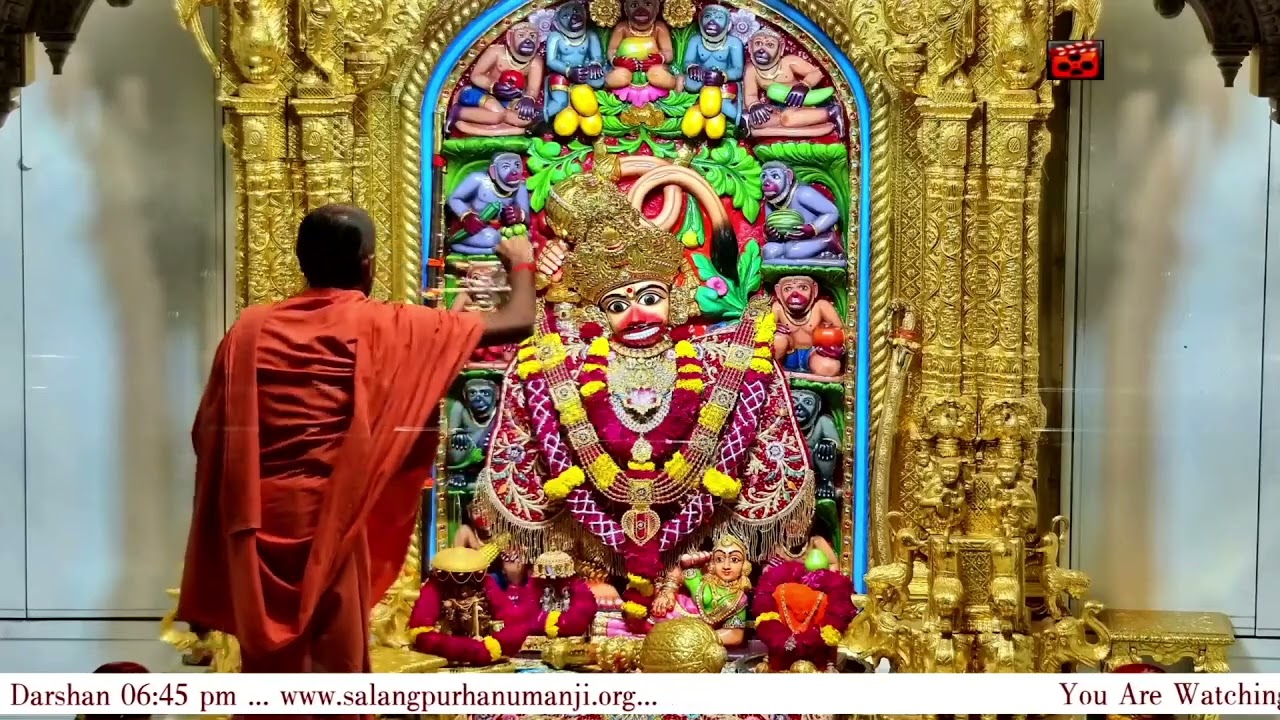 Aarti Darshan Salangpur Date 05 04 2024